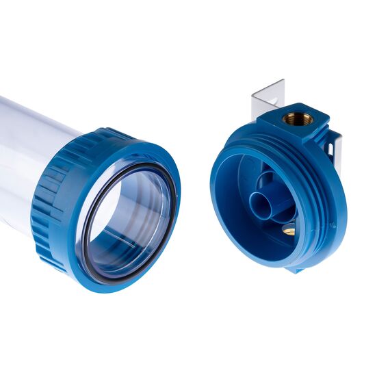 Корпус магистрального фильтра Aqua FP3 1/2", Типоразмер: Slim Line 10", Внутренняя резьба: 1/2", Температура воды: до +50 °С, изображение 6