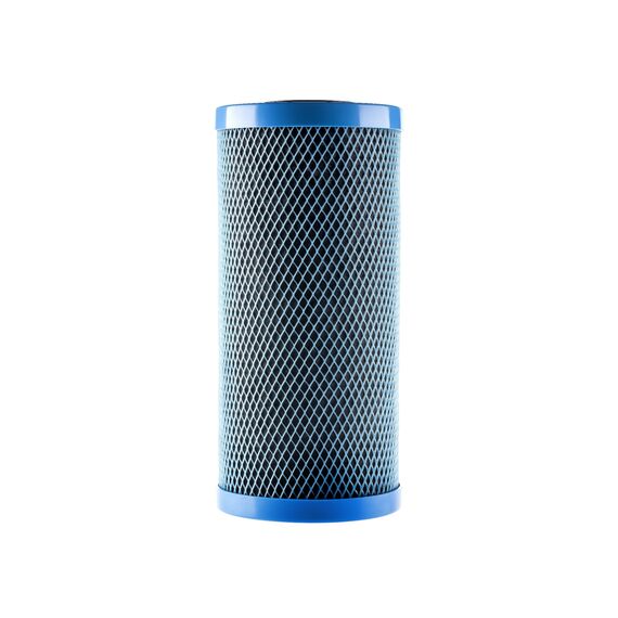 Угольный картридж Гейзер Fiber Pro-10BB, Типоразмер: Big Blue 10", Температура воды: до +40 °C, Тонкость очистки: 2 мкм