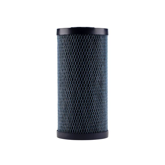 Угольный картридж Гейзер MMB-10BB, Типоразмер: Big Blue 10", Температура воды: до +70 °C, Тонкость очистки: 2 мкм