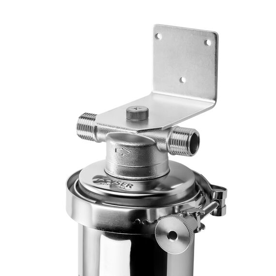 Корпус магистрального фильтра Гейзер Премьер 10SL 1/2", Типоразмер: Slim Line 10", Наружная резьба: 1/2", Температура воды: до +95°C, изображение 6