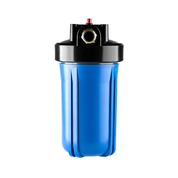 Магистральный фильтр Гейзер Джамбо 10, Типоразмер: Big Blue 10", Наружная резьба: 1", Температура воды: до +40°C, Тонкость очистки: 5 микрон, изображение 4