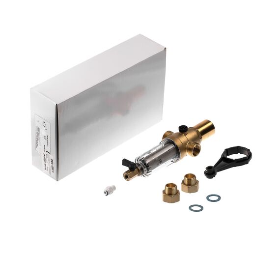 Магистральный фильтр Гейзер Бастион 611 3/4" (7508205233), Типоразмер: нестандартный, Наружная резьба: 3/4", Температура воды: до +40°C, Тонкость очистки: 90 микрон, изображение 2