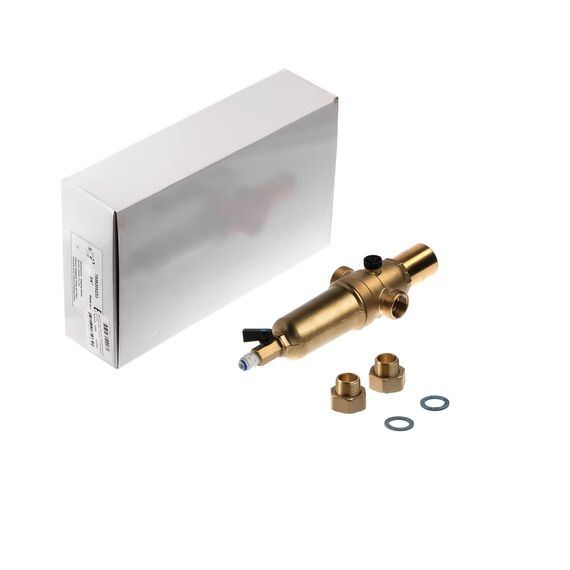 Магистральный фильтр Гейзер Бастион 621 3/4" (7508205201), Типоразмер: нестандартный, Наружная резьба: 3/4", Температура воды: до +80°C, Тонкость очистки: 90 микрон, изображение 2