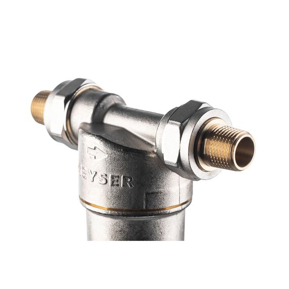 Магистральный фильтр Гейзер Бастион 121 1/2", Типоразмер: нестандартный, Наружная резьба: 1/2", Температура воды: до +80°C, Тонкость очистки: 90 микрон, изображение 4