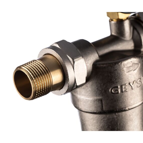 Магистральный фильтр Гейзер Бастион 122 3/4", Типоразмер: нестандартный, Наружная резьба: 3/4", Температура воды: до +80°C, Тонкость очистки: 90 микрон, изображение 4