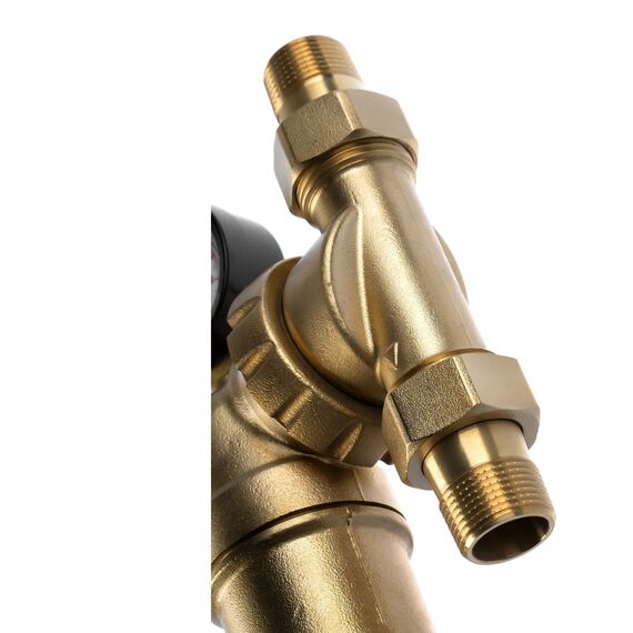 Магистральный фильтр Гейзер Бастион 322 3/4" (7508095201), Типоразмер: нестандартный, Наружная резьба: 3/4", Температура воды: до +80°C, Тонкость очистки: 90 микрон, изображение 4