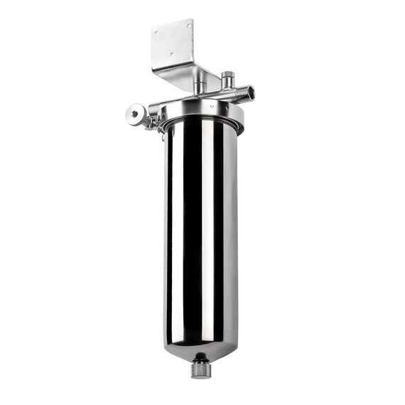 Корпус магистрального фильтра Гейзер Тайфун 10SL 1/2", Типоразмер: Slim Line 10", Наружная резьба: 1/2", Температура воды: до +95°C, изображение 7