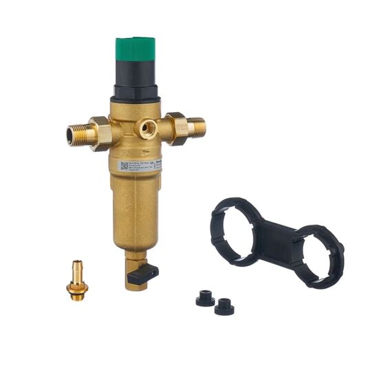 Магистральный фильтр Resideo Braukmann (Honeywell) FK06-1/2AAM, Типоразмер: нестандартный, Наружная резьба: 1/2", Температура воды: до +70°C, Тонкость очистки: 100 микрон, изображение 2