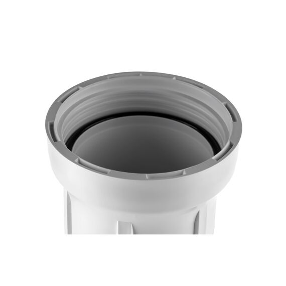 Корпус Гейзер 10SL с пластиковыми ниппелями 1/2", Типоразмер: Slim Line 10", Корпус: матовый, Наружная резьба: 1/2", Температура воды: до +40°C, изображение 6