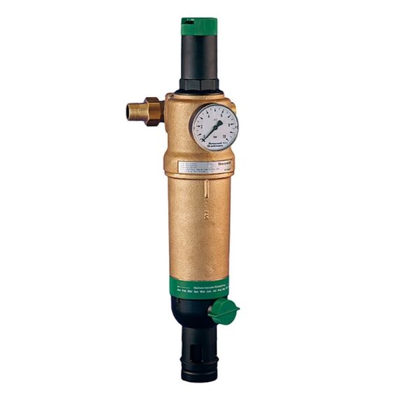 Магистральный фильтр Resideo Braukmann (Honeywell) FK76CS-1 1/4AAM, Типоразмер: нестандартный, Наружная резьба: 11/4", Температура воды: до +70°C, Тонкость очистки: 100 микрон