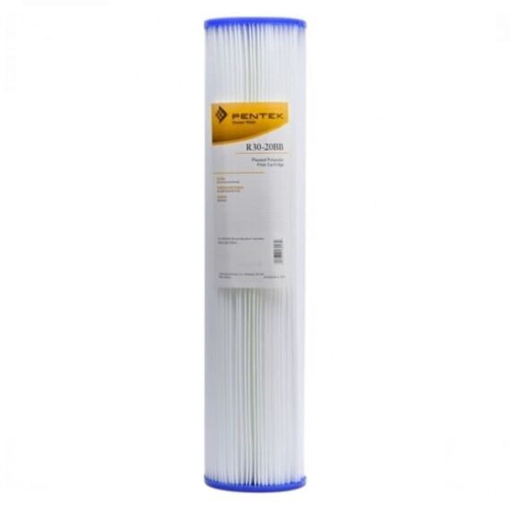 Картридж механической очистки Pentair (Pentek) R-30 20BB, Типоразмер: Big Blue 20", Температура воды: до +52 °C, Тонкость очистки: 30 мкм 