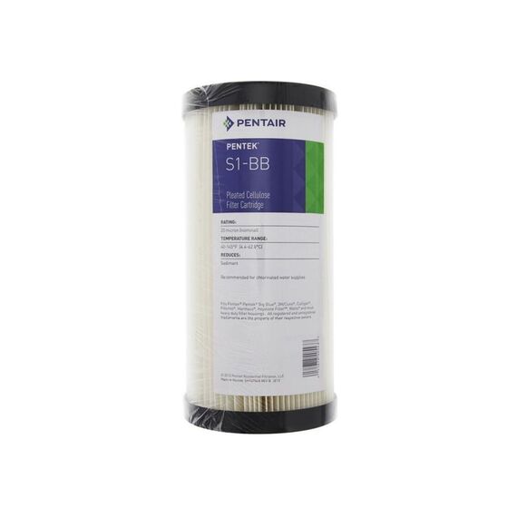Картридж механической очистки Pentair (Pentek) Pentek S1 BB, Типоразмер: Big Blue 10", Температура воды: до +63 °C, Тонкость очистки: 20 мкм 