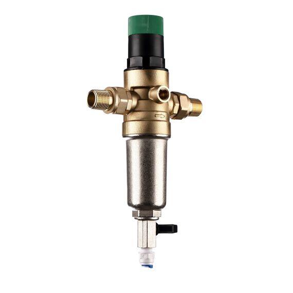 Магистральный фильтр Гейзер Бастион 521 1/2" (7508155201), Типоразмер: нестандартный, Наружная резьба: 1/2", Температура воды: до +80°C, Тонкость очистки: 90 микрон, изображение 3