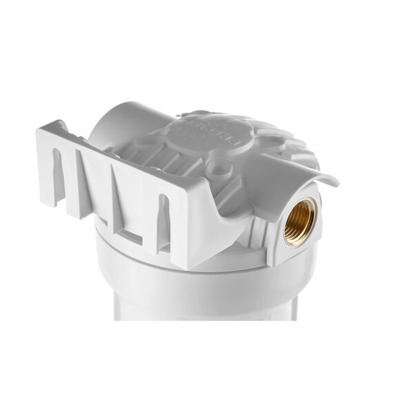 Корпус Гейзер 10SL с латунными вставками 1/2", Типоразмер: Slim Line 10", Корпус: матовый, Внутренняя резьба: 1/2", Температура воды: до +40°C, изображение 5