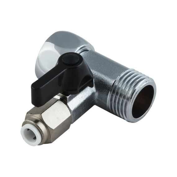 Тройник BV3044-Q с цанговым соединением типа JG 1/4, Вариант соединения трубки: JG 1/4, Комбинация соединений: 1/2 - 1/2 - 1/4, изображение 3