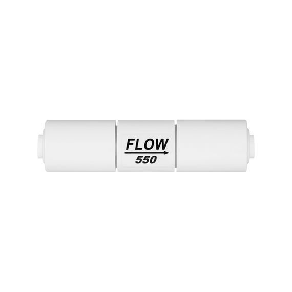 Ограничитель потока FLOW 550 для систем обратного осмоса, Номинальная пропускная способность: 550 мл/мин, Комбинация соединений: 1/4 - 1/4