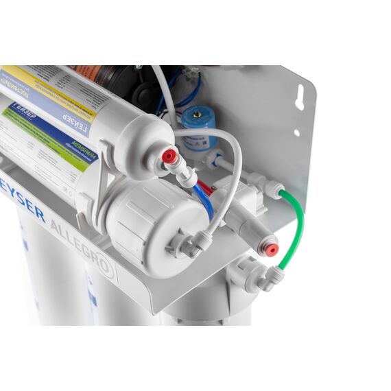 Фильтр для воды Гейзер Аллегро-П с обратным осмосом, Модификация: с насосом, Минерализация воды: нет, Модель питьевого крана: №3, Объём бака (общий): 12 л, изображение 6