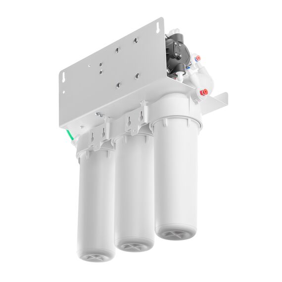 Фильтр для воды Гейзер Аллегро-ПМ с обратным осмосом, Модификация: с насосом, Минерализация воды: есть, Модель питьевого крана: №7, Объём бака (общий): 12 л, изображение 6