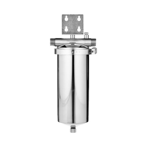 Магистральный фильтр Гейзер Тайфун 10BB, Типоразмер: Big Blue 10", Наружная резьба: 1", Температура воды: до +95°C, Тонкость очистки: 2 микрона, изображение 3