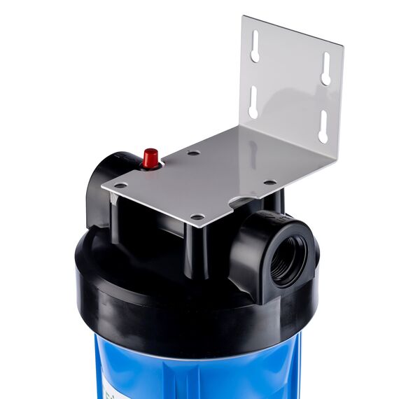 Корпус Гейзер BB10 без ниппелей с резьбой 1", Типоразмер: Big Blue 10", Корпус: матовый, Внутренняя резьба: 1", Температура воды: до +40°C, изображение 5