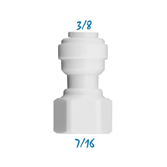 Переходник FA06-716 для фильтра воды, Комбинация соединений: 3/8 - 7/16, изображение 2