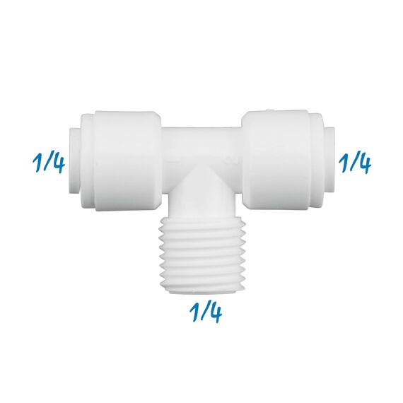 Переходник MBT0404 для фильтра воды, Комбинация соединений: 1/4 - 1/4 - 1/4, изображение 2