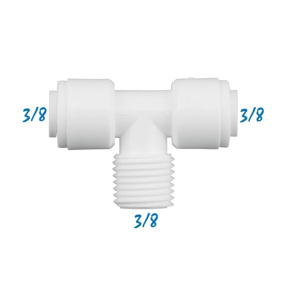 Переходник MBT0606 для фильтра воды, Комбинация соединений: 3/8 - 3/8 - 3/8, изображение 2