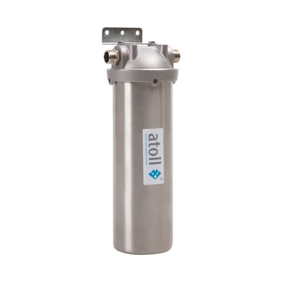 Магистральный фильтр atoll I-11SM-p STD, Типоразмер: Slim Line 10", Наружная резьба: 1/2", Температура воды: до +80°C, Тонкость очистки: 5 микрон