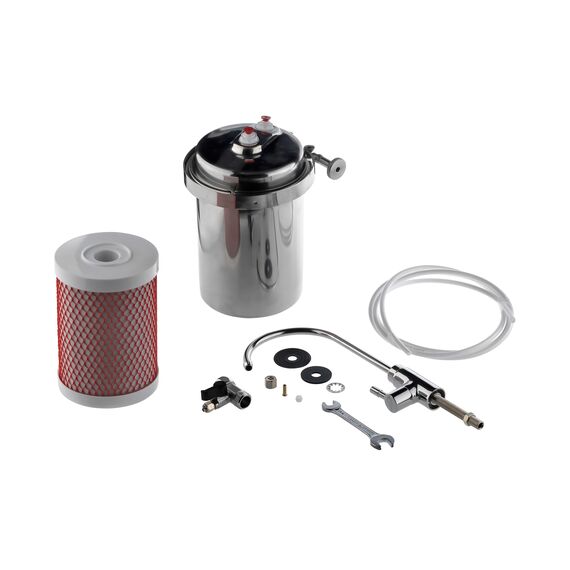 Проточный питьевой фильтр Гейзер Эко для мягкой воды, Модификация: для мягкой воды, Модель питьевого крана: №6, изображение 7