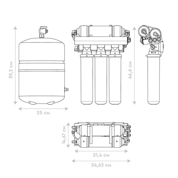 Фильтр для воды Барьер WaterFort Осмо с обратным осмосом, изображение 7