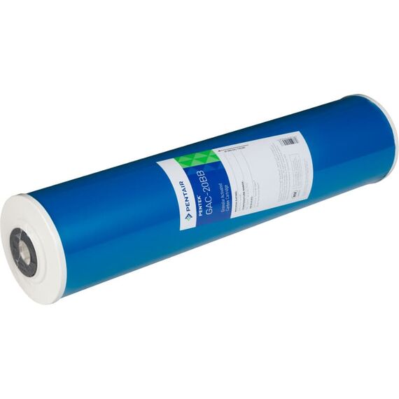 Угольный картридж Pentair (Pentek) GAC-20BB, Типоразмер: Big Blue 20", Температура воды: до +52 °C, изображение 2