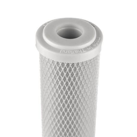 Угольный картридж Гейзер CBC 0.6-10SL, Типоразмер: Slim Line 10", Температура воды: до +53 °C, Тонкость очистки: 0,6 мкм, изображение 2