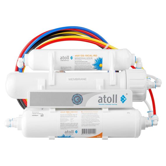 Фильтр для воды atoll A-450m STDA Compact с обратным осмосом, Модификация: без насоса, Минерализация воды: есть, Модель питьевого крана: A-7412-CP, Объём бака (общий): 12 л, изображение 2