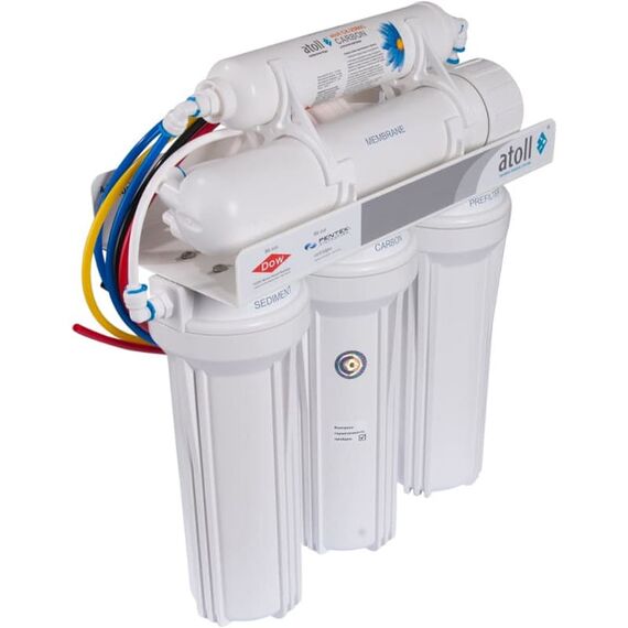 Фильтр для воды atoll A-550 STD (A-560E) с обратным осмосом, Модификация: без насоса, Минерализация воды: нет, Модель питьевого крана: A-8883-CP, Объём бака (общий): 18 л, изображение 2