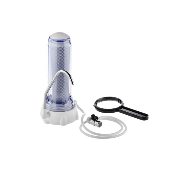 Проточный питьевой фильтр Гейзер-1УК Евро с прозрачной колбой, Модификация: для мягкой воды, Колбы: прозрачные, изображение 6