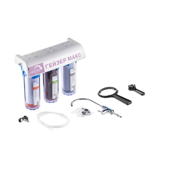 Проточный питьевой фильтр Гейзер Макс (прозрачный), изображение 9