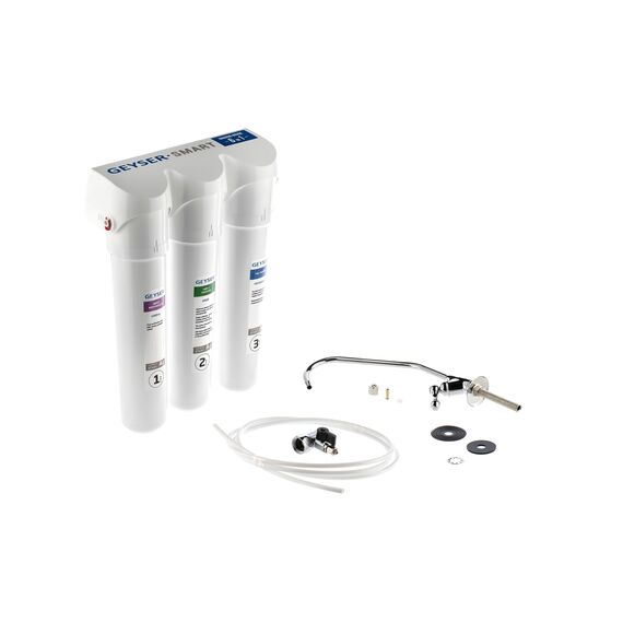 Проточный питьевой фильтр Гейзер Смарт универсальный, Модификация: для жёсткой воды, Модель питьевого крана: №3, изображение 10