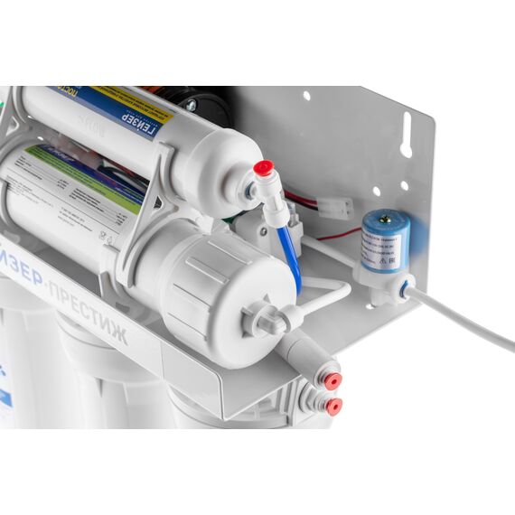 Фильтр для воды Гейзер Престиж-П с обратным осмосом, Модификация: с насосом, Минерализация воды: нет, Модель питьевого крана: №6, Объём бака (общий): 12 л, изображение 4