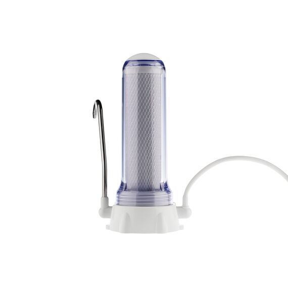 Проточный питьевой фильтр Гейзер-1УК Евро с прозрачной колбой, Модификация: для мягкой воды, Колбы: прозрачные, изображение 2