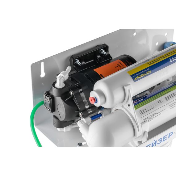 Фильтр для воды Гейзер Престиж-П с обратным осмосом, Модификация: с насосом, Минерализация воды: нет, Модель питьевого крана: №6, Объём бака (общий): 12 л, изображение 5