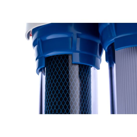 Проточный питьевой фильтр Гейзер Био 332, Модификация: для сверхжёсткой воды, Колбы: прозрачные, Модель питьевого крана: №6, изображение 5