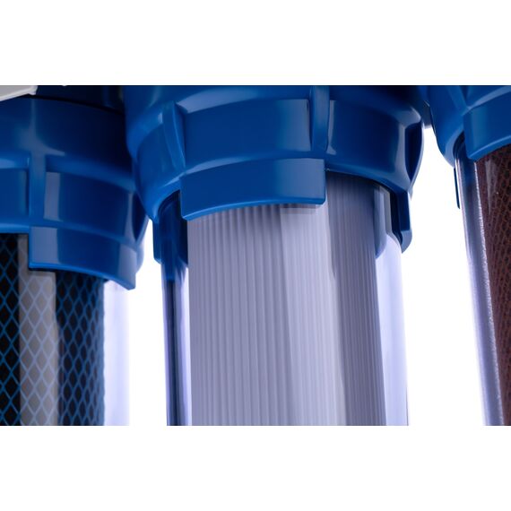 Проточный питьевой фильтр Гейзер Био 332, Модификация: для сверхжёсткой воды, Колбы: прозрачные, Модель питьевого крана: №6, изображение 6