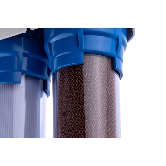 Проточный питьевой фильтр Гейзер Био 332, Модификация: для сверхжёсткой воды, Колбы: прозрачные, Модель питьевого крана: №6, изображение 7