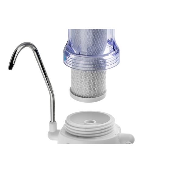 Проточный питьевой фильтр Гейзер-1УК Евро с прозрачной колбой, Модификация: для мягкой воды, Колбы: прозрачные, изображение 5