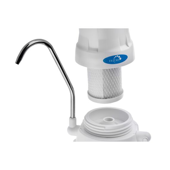 Проточный питьевой фильтр Гейзер-1УК Евро, Модификация: для мягкой воды, Колбы: матовые, изображение 4