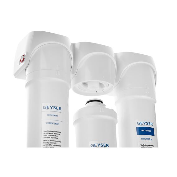 Проточный питьевой фильтр Гейзер Смарт (кран 6), Модификация: для жёсткой воды, Модель питьевого крана: №6, изображение 4