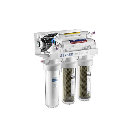 Фильтр для воды Гейзер Премиум-П с обратным осмосом, Модификация: с насосом, Минерализация воды: есть, Производительность мембраны: 175 GPD, изображение 2