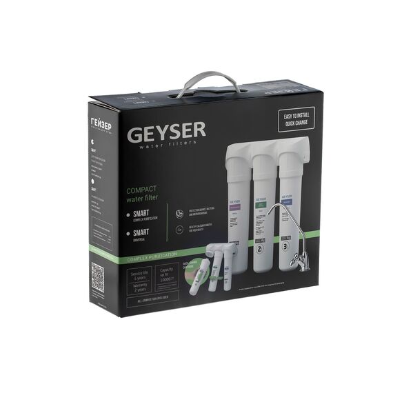 Проточный питьевой фильтр Гейзер Смарт комплексная очистка (кран 3), Модификация: для мягкой воды, Модель питьевого крана: №3, изображение 11