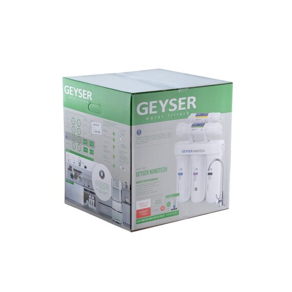 Фильтр для воды Гейзер-Нанотек с нанофильтрационной мембраной, Модификация: без насоса, Минерализация воды: нет, Модель питьевого крана: №6, Объём бака (общий): 12 л, изображение 9