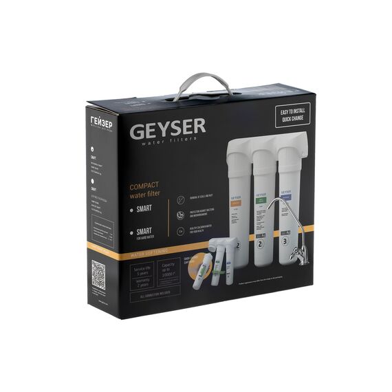 Проточный питьевой фильтр Гейзер Смарт (кран 3), Модификация: для жёсткой воды, Модель питьевого крана: №3, изображение 11